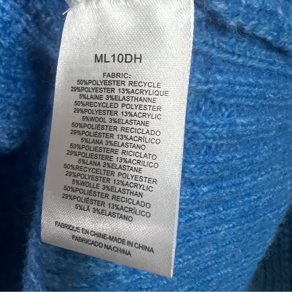 Lili Sidonio XX Royal Blue Sweater Soft Mock Neck - Picture 6 of 7